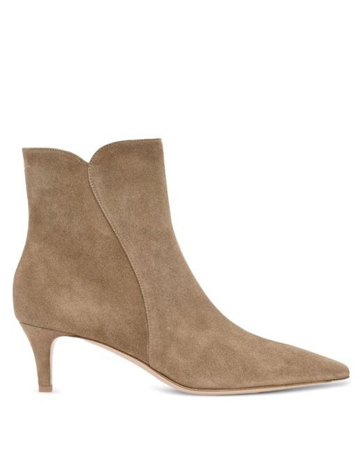 Gianvito Rossi Brown Levy Suede Boots