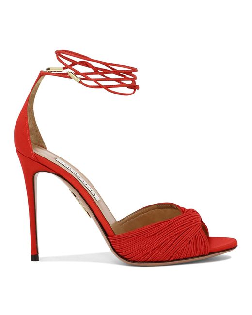 Bellini belleza 105 sandalias Aquazzura de color Red