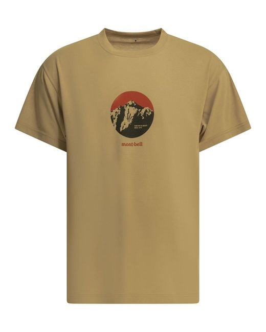 Montbell Green Polyester T-Shirt