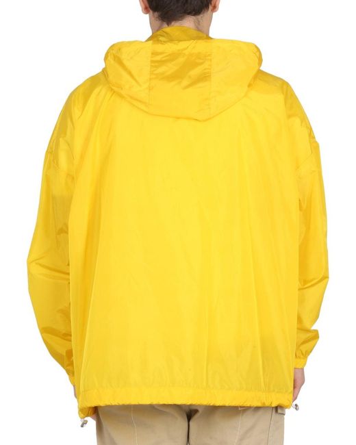 DSquared² Yellow Logo Patch Jacket for men