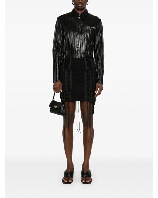 Helmut Lang Black Aviator Skirt.Af Vis Clothing