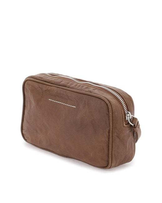 Pouch Numeric di MM6 by Maison Martin Margiela in Brown