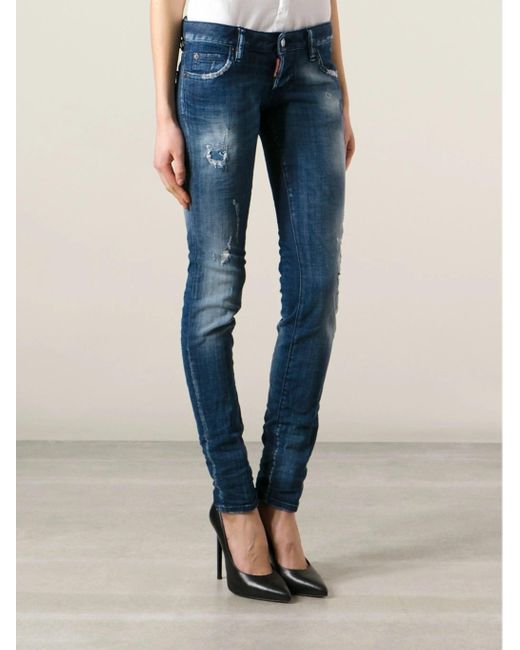 DSquared² Blue 'Super Slim' Jeans