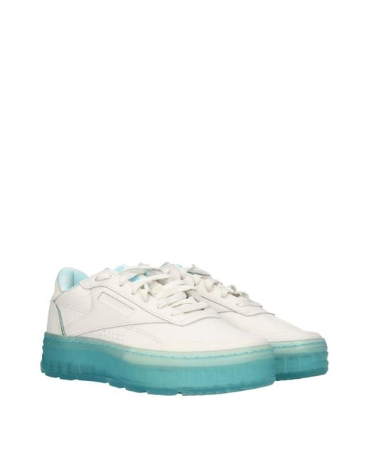 Reebok Green Sneakers Club C Donna Pelle/Acqua