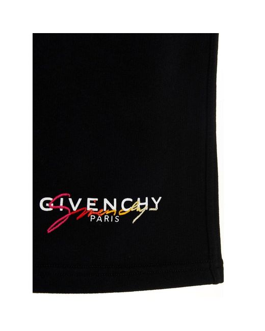 Givenchy Blue Logo Track Shorts for men