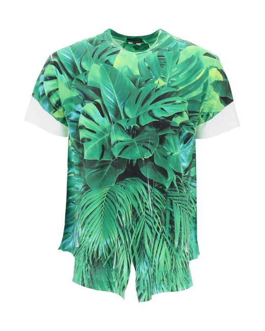Comme des Garçons Jungle Print T -Shirt mit in Green für Herren