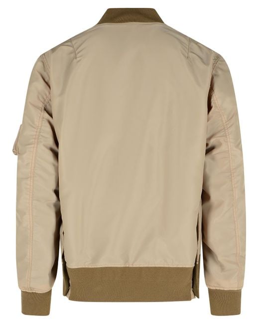 Sacai Natural Nylon Bomber Jacket