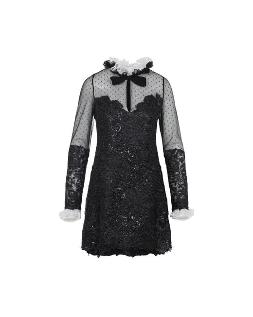 Giambattista Valli Black Mini Dress
