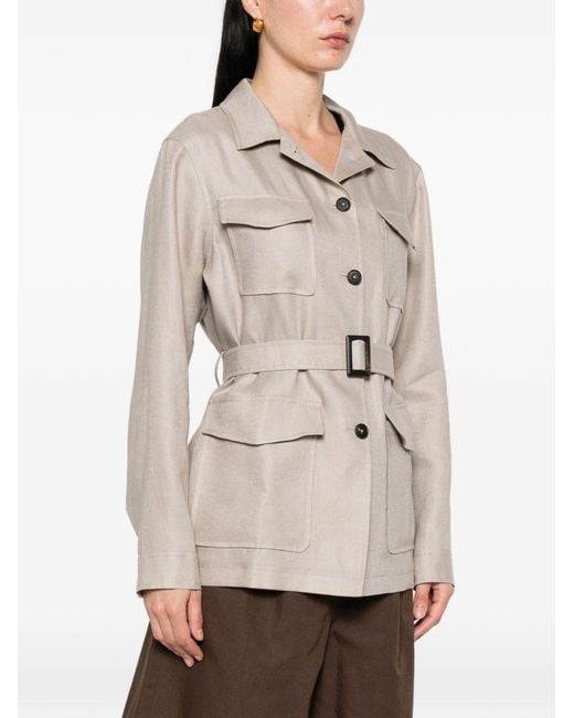 Tagliatore White Linen Jacket