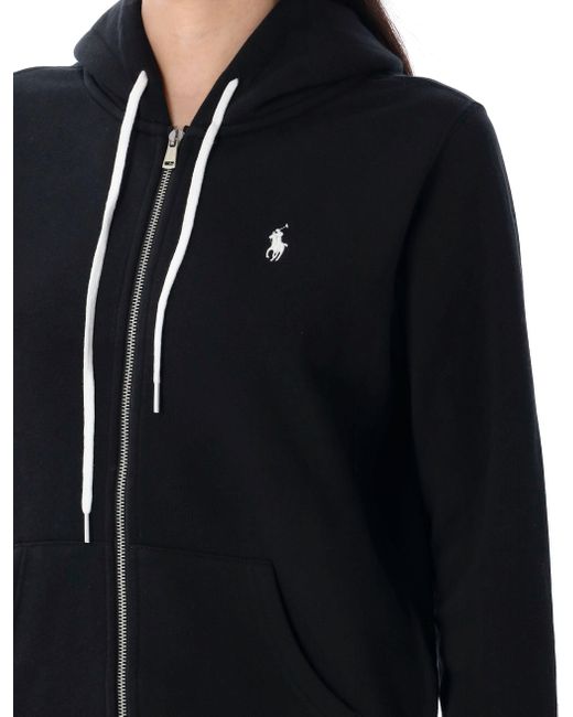 Polo Ralph Lauren Black Full-Zip Hoodie