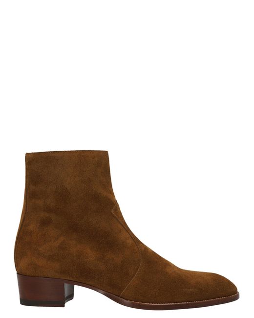 Saint Laurent 'Wyatt' Chelsea -Stiefel in Brown für Herren