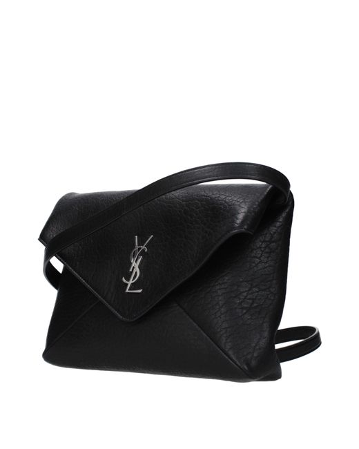Saint Laurent Black Pochette Leather