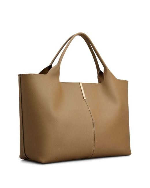 Tod's Brown Tod 's Mittelgroße Leder -Einkaufstasche