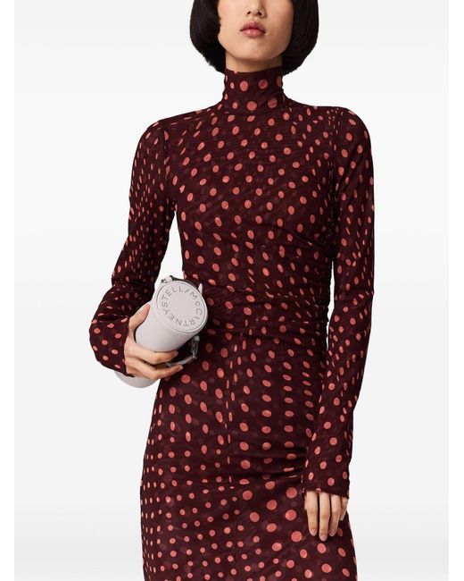 Stella McCartney Red Polka Dot Long Dress
