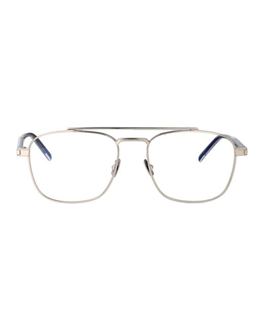 Saint Laurent Metallic Aviator Optical Sl 665 Opt 002