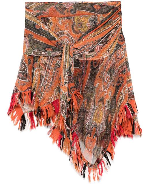 Isabel Marant Mini Rok Met Grafische Print in het Red