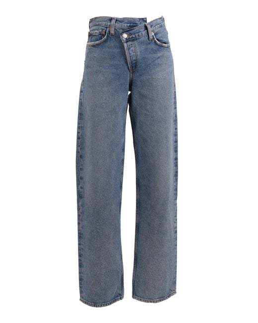 Agolde Blue Arc Criss Cross Jean
