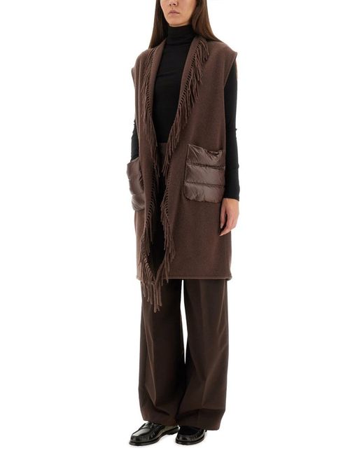 Herno Brown Resort Sleeve Made Of Warmy And Ultralight Nylon Jacket