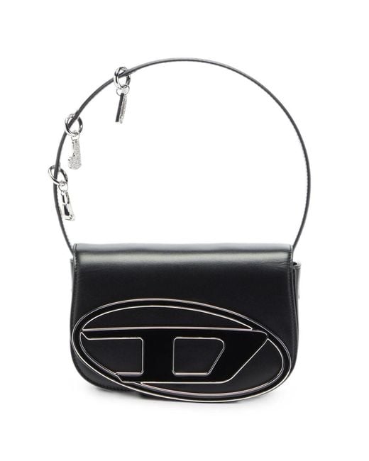 DIESEL Black 1Dr Leather Shoulder Bag