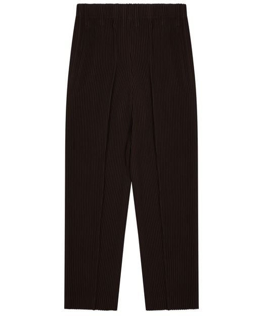 Homme Plissé Issey Miyake Black Elegant Pleated Trousers for men