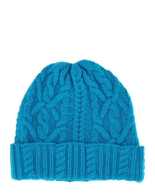 Aspesi Blue Woolen Hat