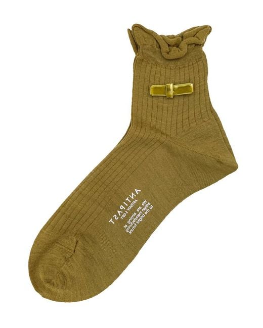 Antipast Green Knitted Socks