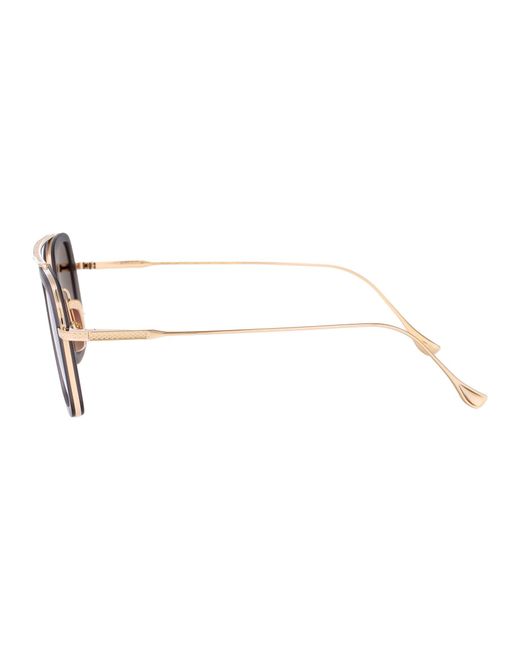 Dita Eyewear Gray Aviator Sunglasses 7806 H Gry Gld Gry Gld