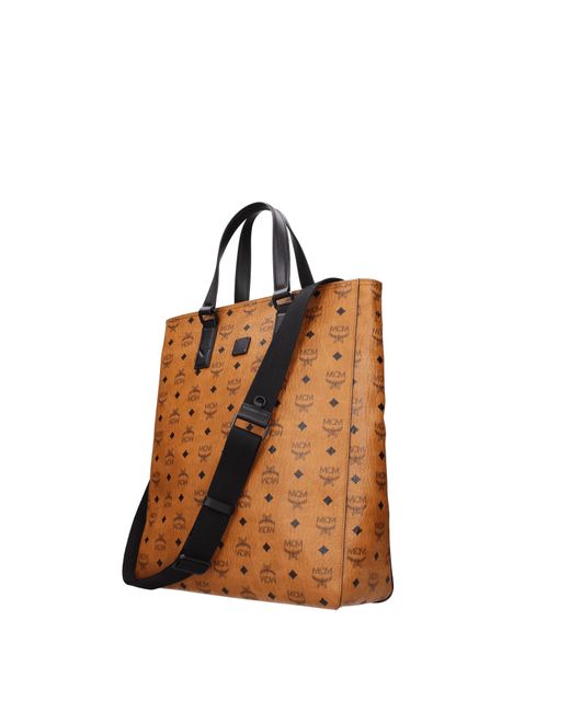 MCM Brown Borse A Mano Uomo Pelle Marrone/Nero