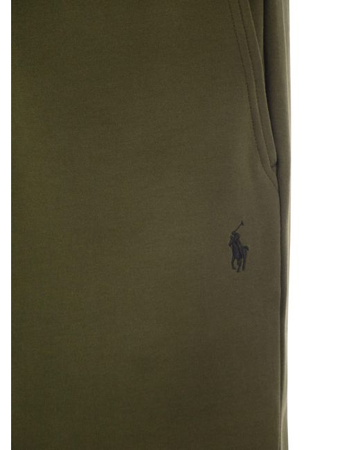 Shorts a doppia maglia di Polo Ralph Lauren in Green