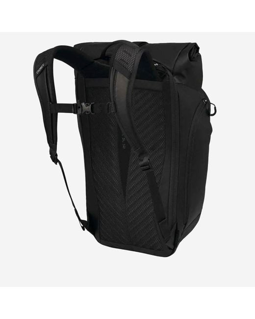 Osprey Black Transporter Roll Top Backpack for men