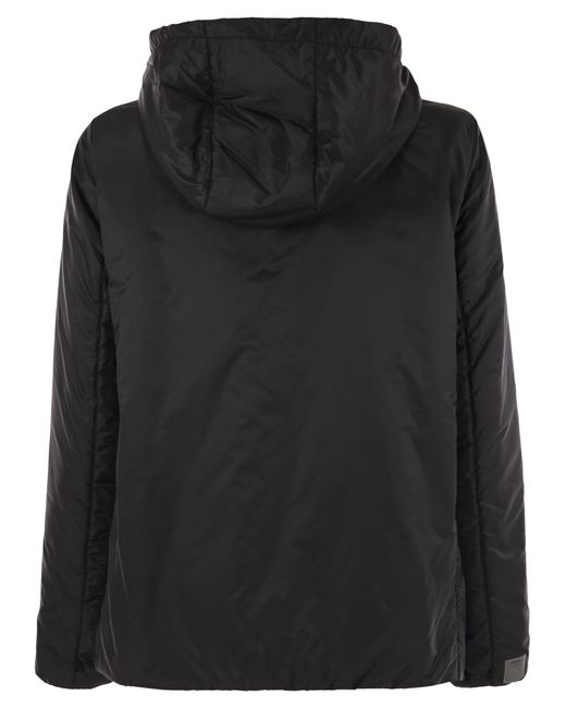 Max Mara Black Greenh Drip Proof Canvas Travel Jacket