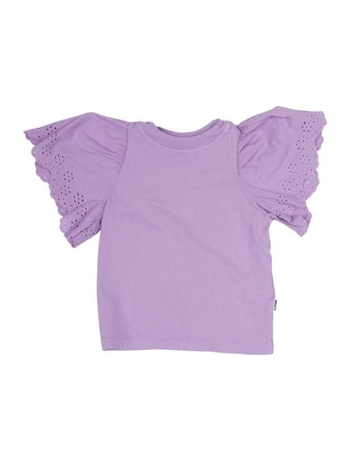 Molo Purple Ritza T Shirts Short Sleeves