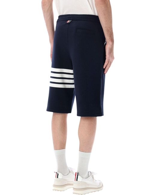 Thom Browne Blue Fleece Sweatshorts for men