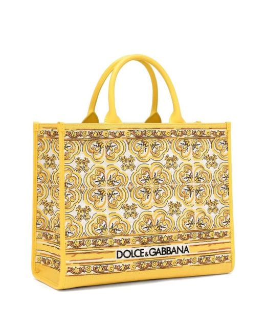 Dolce & Gabbana Dg Dagelijkse Middelgrote Draagtas in het Metallic