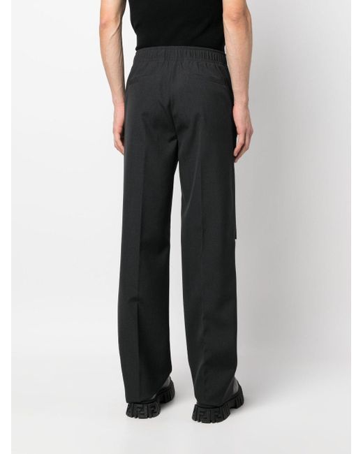 Givenchy Black Ripped Wool Trousers for men
