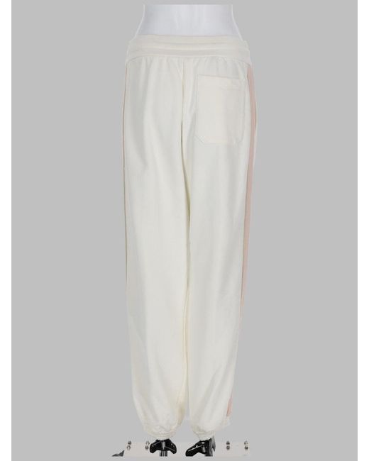 Gucci White Cotton Jersey Trackpant