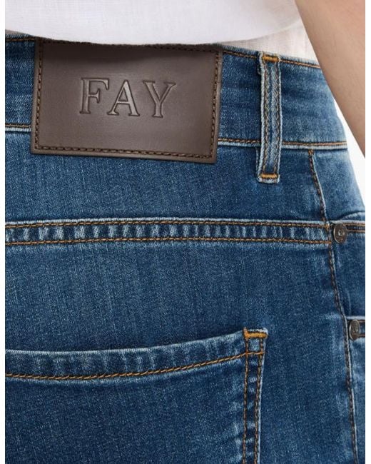Fay Blue Slim Jeans for men