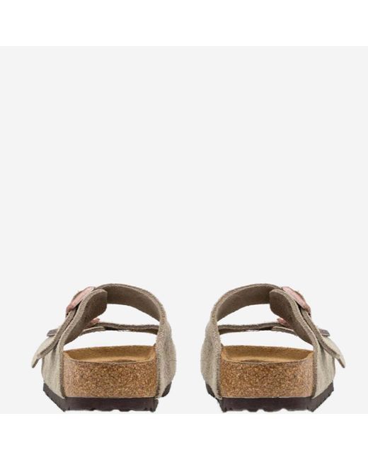 Birkenstock Brown Suede Sandals With Adjustable Straps