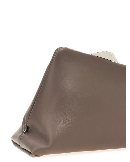 The Attico Brown Clutch "Day Off"