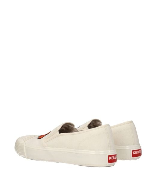 KENZO Natural Slip On Fabric/Cream for men