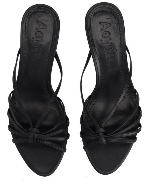 Aeyde Black Slip-On Heels
