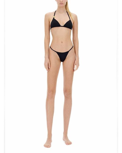 Dolce & Gabbana Black Triangle Bikini