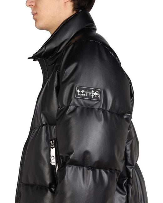 TATRAS X SFERA EBBASTA Black Logo Embroidery Down Jacket