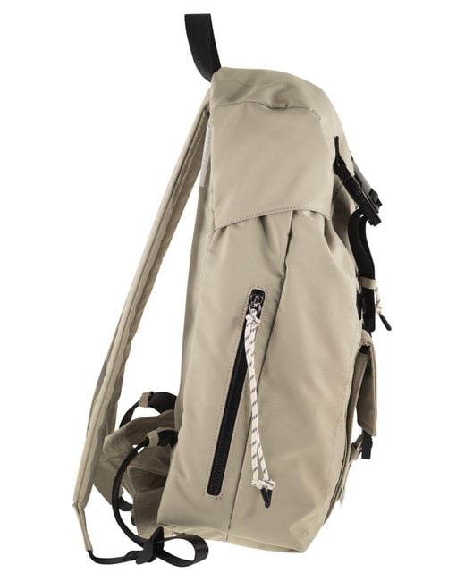 A.P.C. Natural Rucksack aus technischem Nylon mit Klappenverschluss