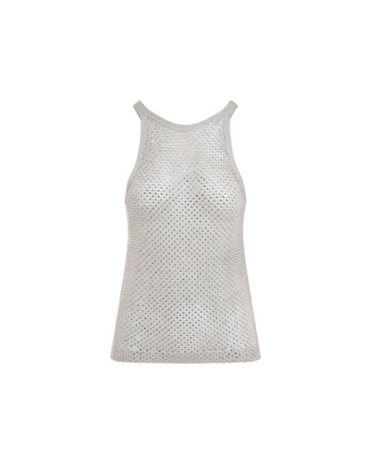 Tom Ford Gray Lurex Knit Top