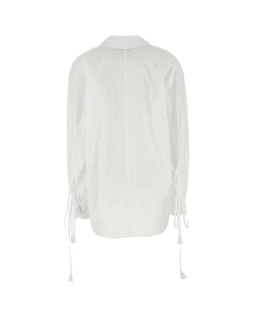 Gucci White Cotton Shirt