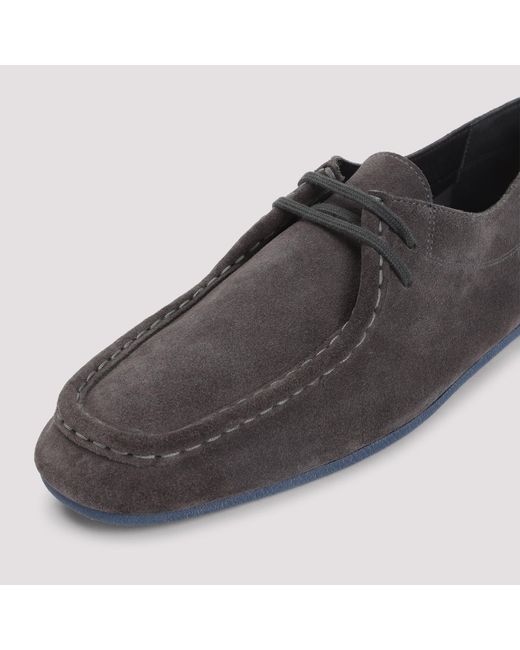 Jil Sander Brown Lace-Up Shoes