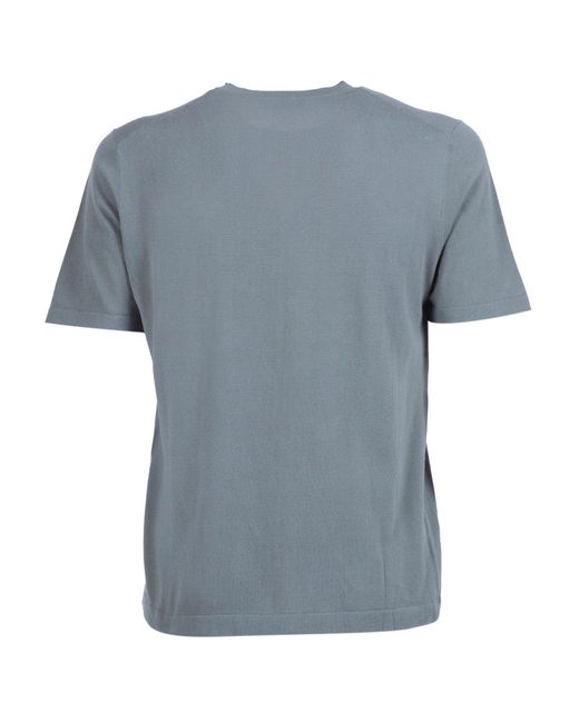 Kangra Cashmere Blue Girocollo M Manica Rasato Calato
