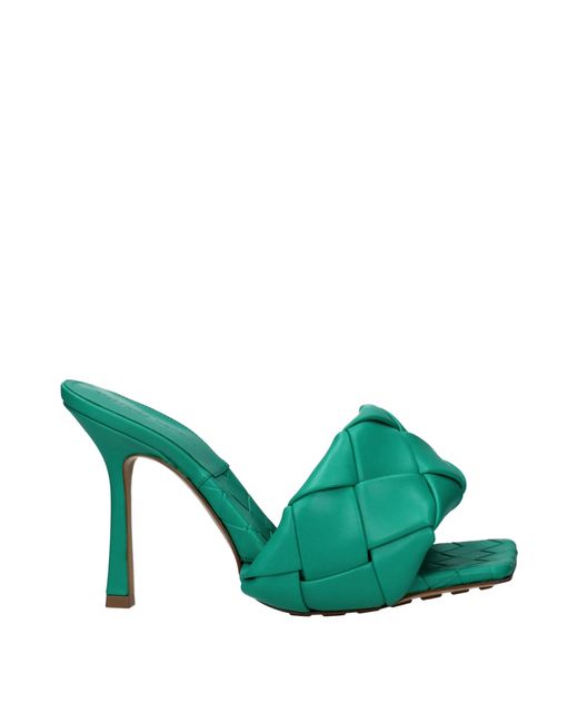 Bottega Veneta Green Sandals Acid/ Leather
