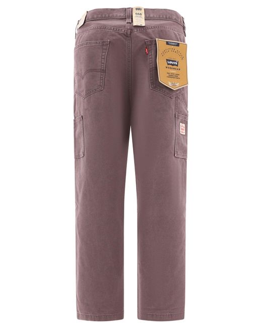 Levi's Purple 568 Stay Loose Double Knee Trousers